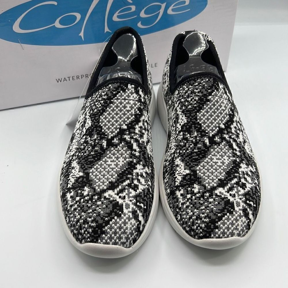 Aqua college Kady black and white knit 6.5M - Picture 2 of 5